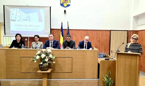 Mesajul Ministrului Justiției, domnul Radu Marinescu, transmis de consilierul oficialului, domnul Liviu Drăgănescu, în cadrul prezentării Raportului de activitate pentru anul 2025 al Curții de Apel Iași, 16 martie 2026